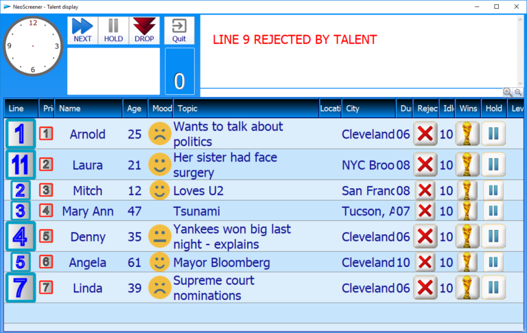 NeoScreener screen 2