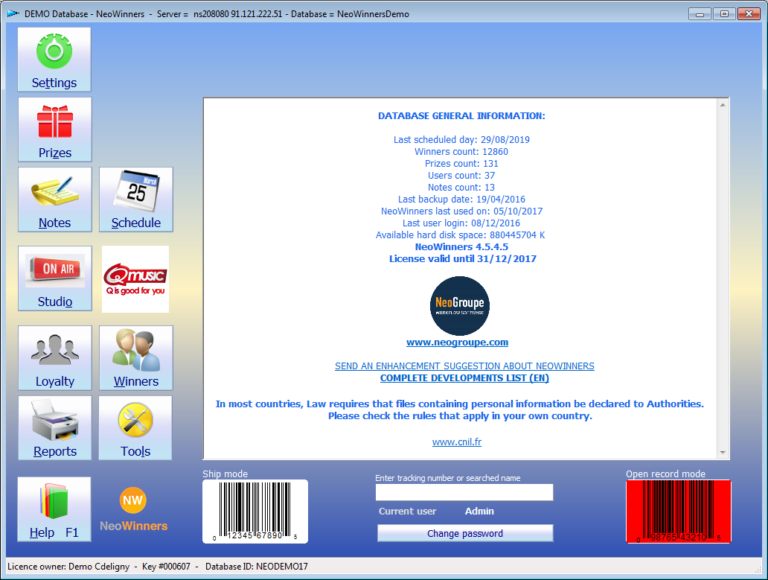 Main Screen